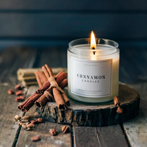 cina pine and cinamone candle, pino y canela vela