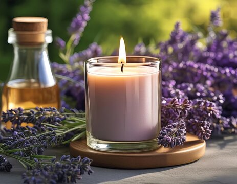 lav Lavender candle, relax candle, mallorcan lavender